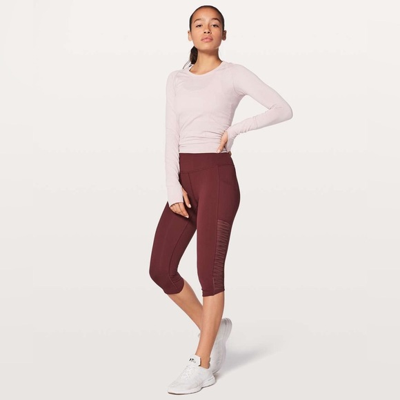 lululemon athletica Pants - LULULEMON | sharp turns crop 17 inch in redwood | size 6